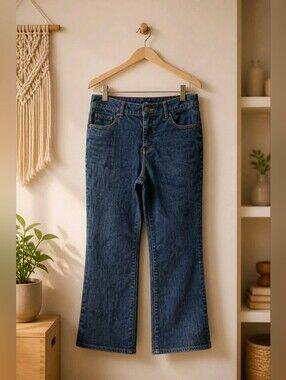 Talbots Petite Classic High-Rise Dark Blue Heritage Sz 16P